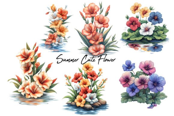 Download Summer Cute Flower Clipart - Summer Collection