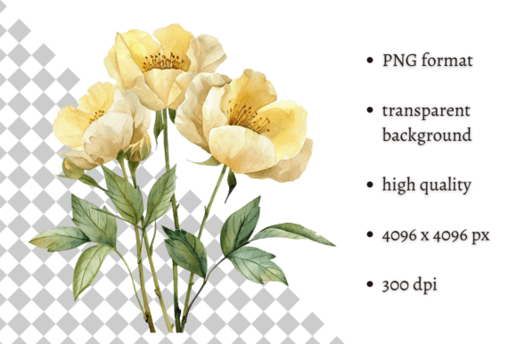 Download Yellow Spring Flowers Illustration PNG - Flowers illustration Collection