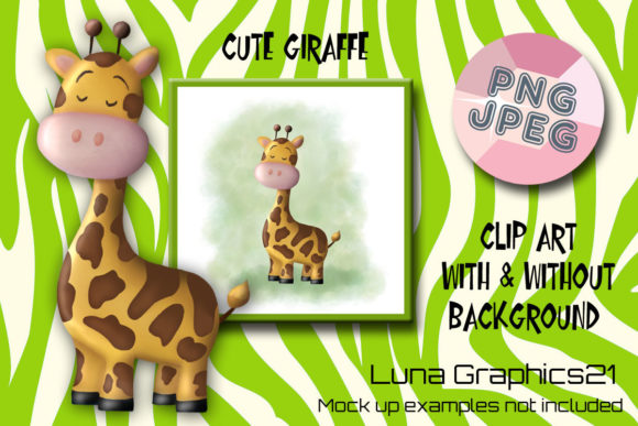 Download Cute Giraffe PNG 2 Piece Set - Cute giraffe png Collection