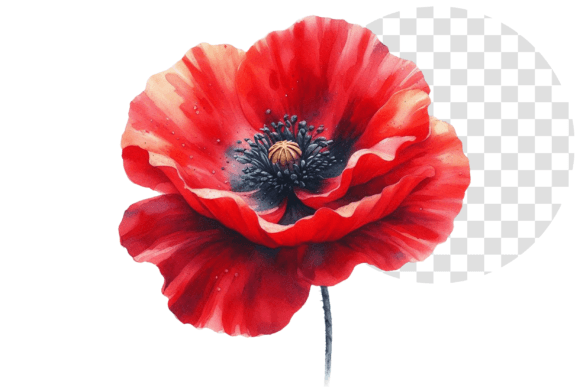 Download Poppify Watercolor Red Poppy Clipart - Premium Resources