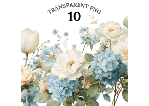 Download Summer Blue Flowers Clipart - Summer Collection