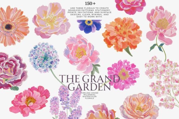 Download Watercolor Floral Clipart Bundle - Bundle Collection