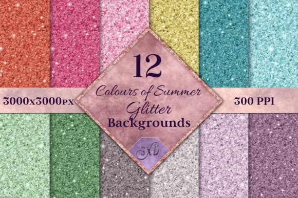 Download Colours of Summer Glitter Backgrounds - Summer Collection