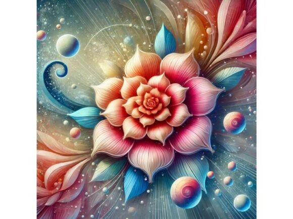 Download An Acrylic Artwork of Vibrant Petals Sur - Vibrant petals Collection