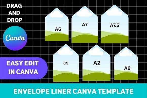 Download Envelope Liner Canva Template Bundle - Bundle Collection