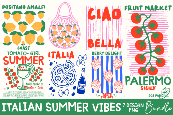 Download Italian Summer Vibes Art PNG Bundle - Bundle Collection