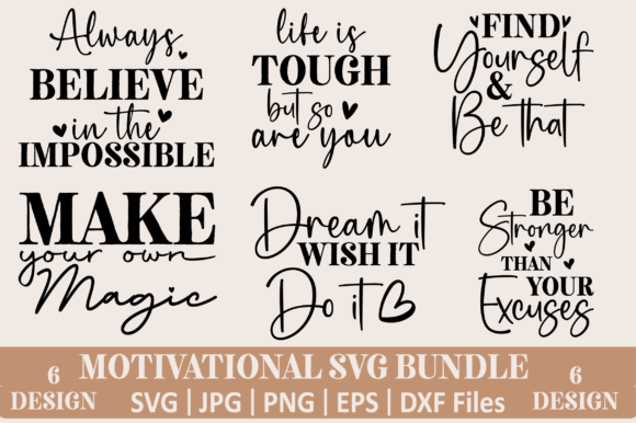Download Motivational Quotes Svg Bundle - Bundle Collection