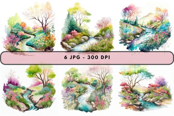 Download Watercolor Colorful Spring Bundle - Bundle Collection