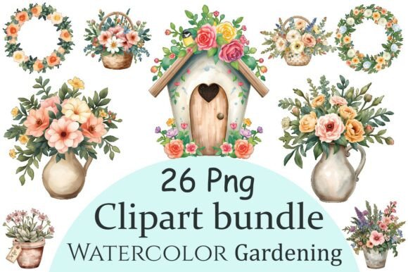 Download Watercolor Floral Clipart Bundle - Bundle Collection