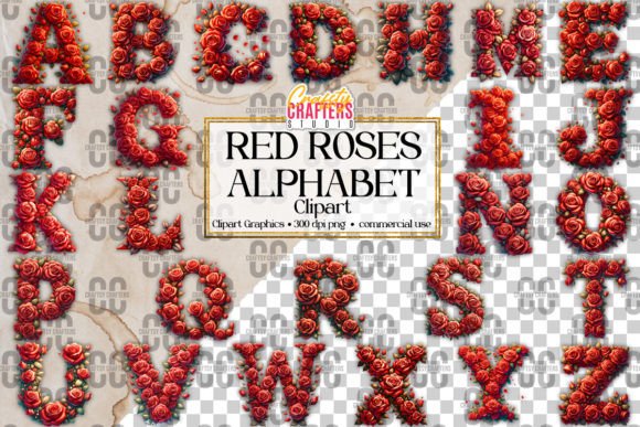 Download 57 Red Roses Alphabet Spring Bundle - Bundle Collection