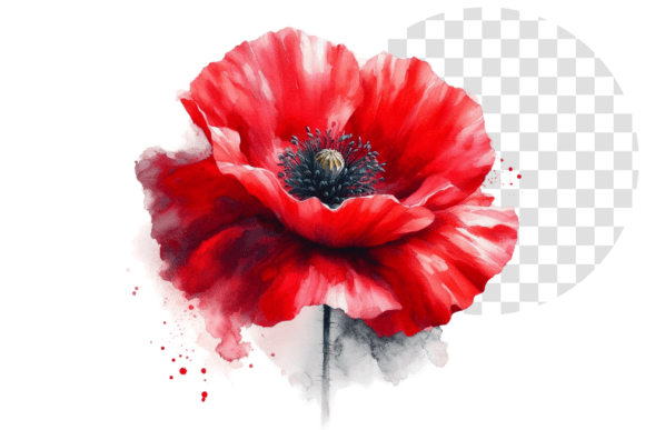 Download Poppify Watercolor Red Poppy Clipart - Red poppy clipart Collection