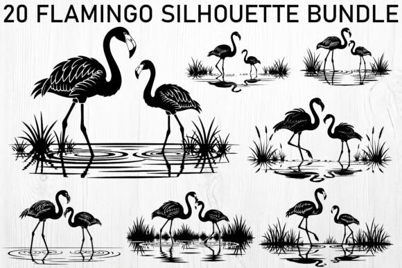 Download Flamingo Silhouette Bundle - Bundle Collection